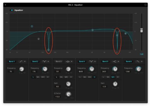 Atem Software Control Equalizer