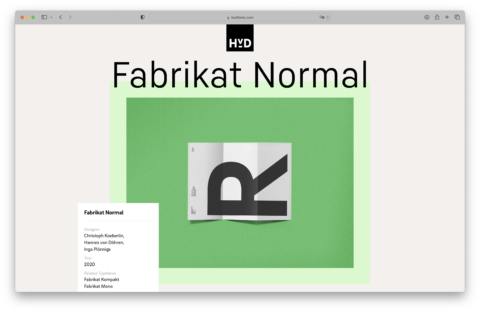 Screenshot Fabrikat Normal